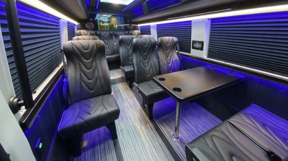 omaha 18 passenger sprinter van interior