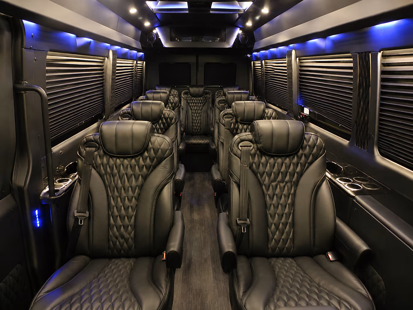 omaha 18 passenger sprinter van inside
