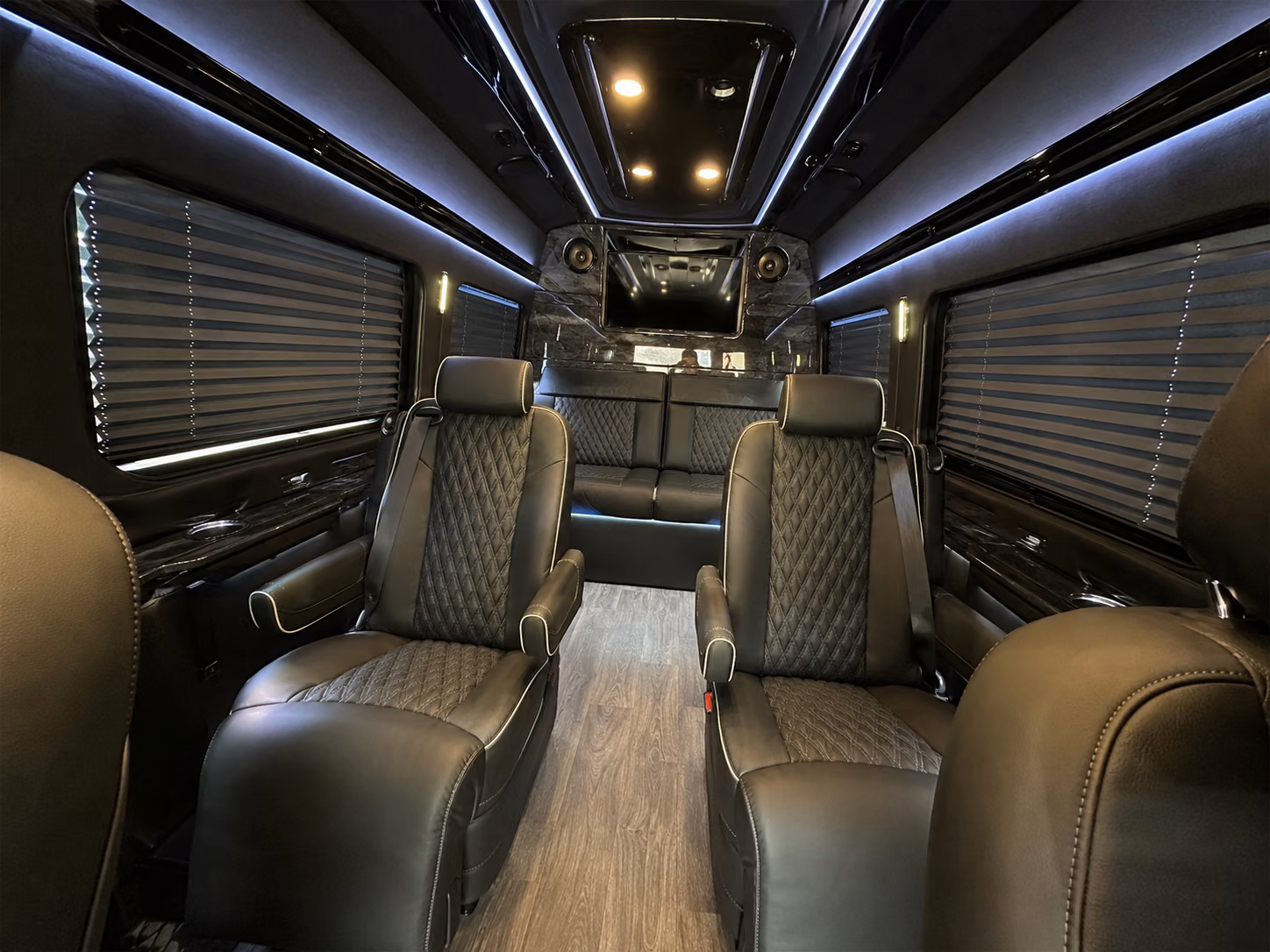 omaha 8 passenger sprinter van inside